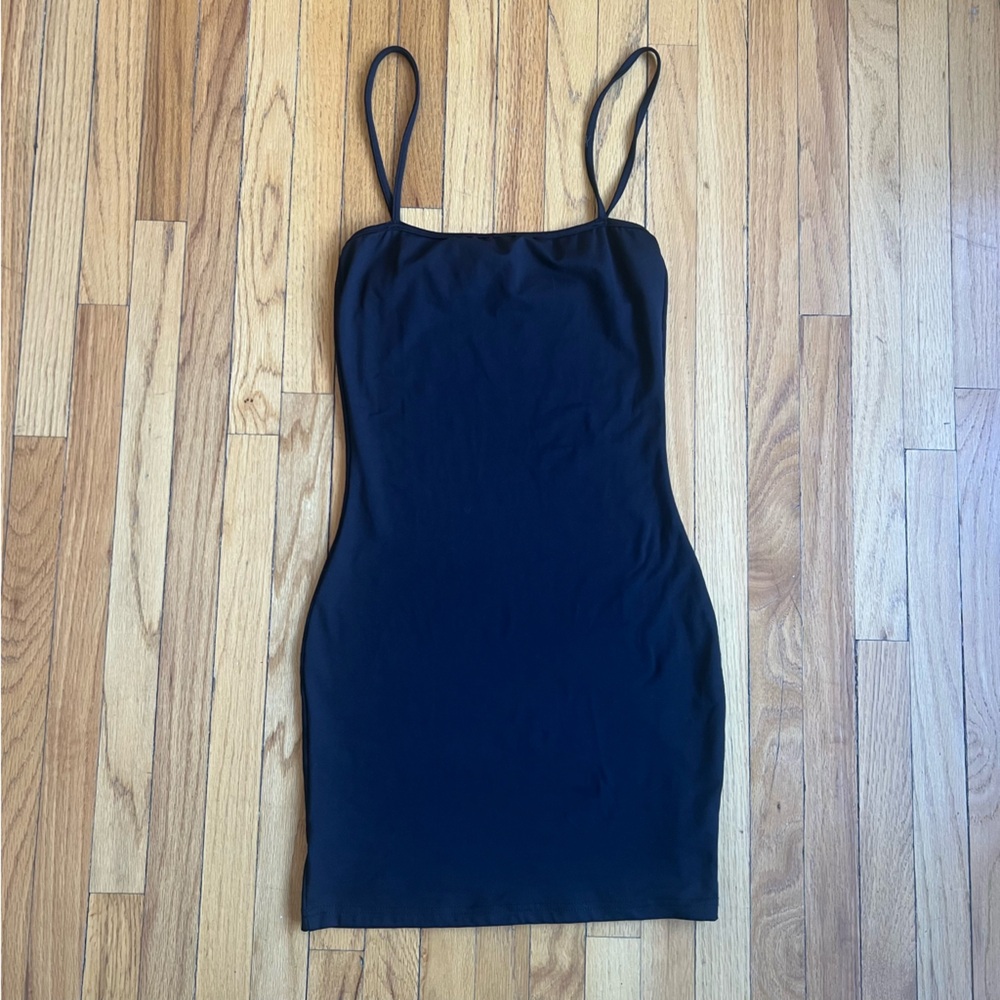 BODY CON MINI DRESS BLACK